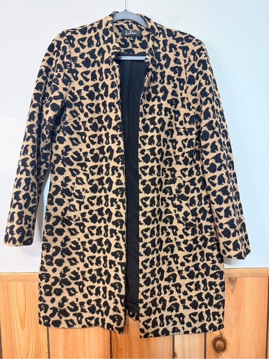 Lulus Jackets & Blazers - Lulu's Leopard Print Trench Coat - Beige & Black
